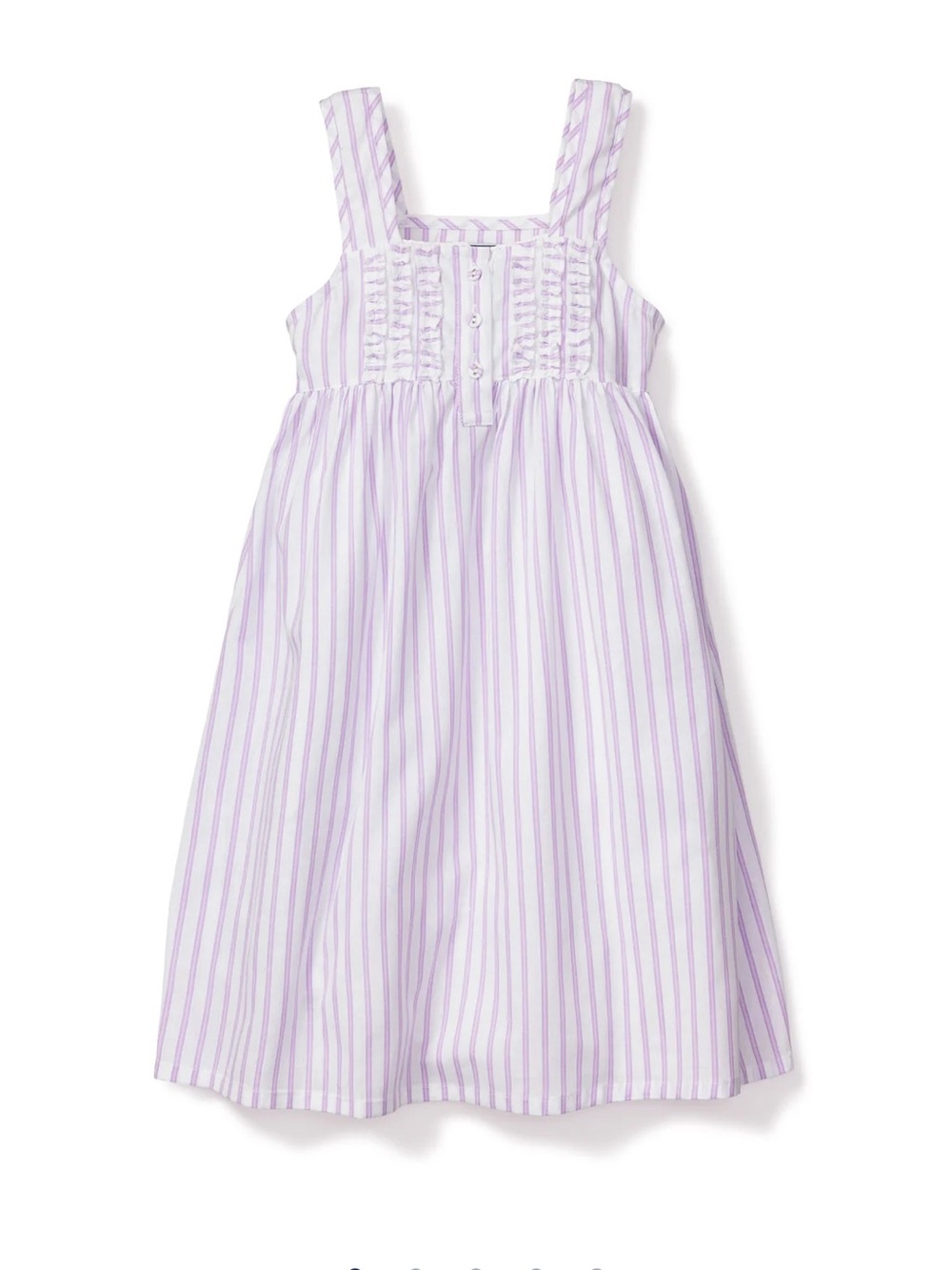 Petite Plume Charlotte Lavender Striped Sundress Pajama  nightgown
